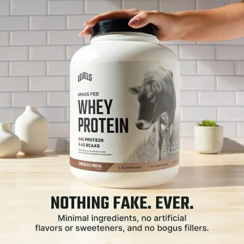Levels Grass Fed 100% Whey Protein, No Hormones, Chocolate Mocha, 5LB Levels Nutrition Au supplements