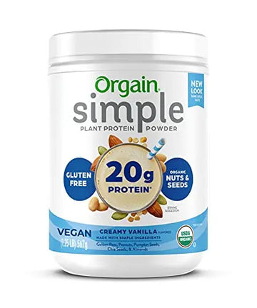 Orgain Organic Simple Vegan Protein Powder, Vanilla - 20g Plant Based Protein Orgain Au supplements