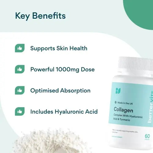 Bettervits Collagen Complex | 1000mg Hydrolyzed Capsules Bettervits Au supplements