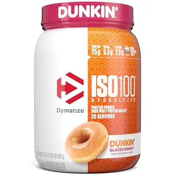 Dymatize ISO100 Hydrolyzed Protein Powder, 100% Whey Isolate, Dunkin' Glazed Donut Dymatize Au supplements