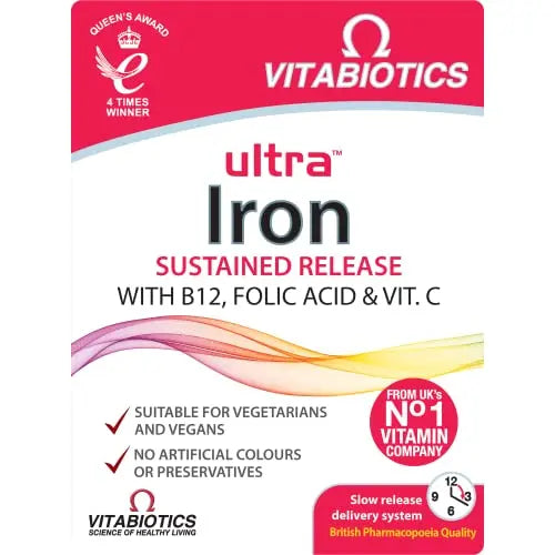 Vitabiotics Ultra Iron Tablets, Pack of 30 Vitabiotics Ultra Au supplements