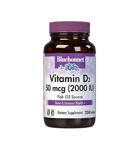 Bluebonnet Nutrition Vitamin D3 2000 IU50 mcg High Potency Immune Support Bluebonnet Au supplements