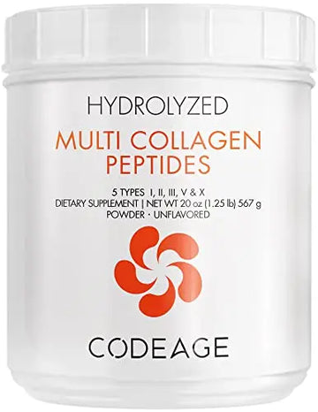 Code Age Multi-Collagen Protein Powder Hydrolyzed 20Oz All-in-One Super Bone Broth Codeage Au supplements