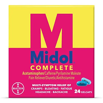 Midol Complete Gelcaps 24ct: Midol Complete Menstrual Pain Relief Gelcaps with Acetaminophen Midol Au supplements
