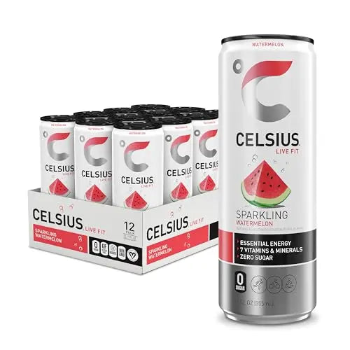 CELSIUS Sparkling Watermelon, Functional Essential Energy Drink 12 Fl Oz (Pack of 12) CELSIUS Au supplements
