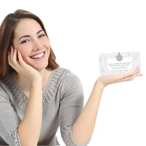 Femallay Organic Lavender and Tea Tree Oil Vaginal Cleansing Suppositories for Hygiene Femallay Au supplements