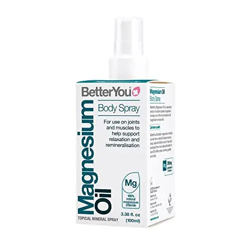 BetterYou Magnesium Oil Body Spray, Pure and Natural Source of Magnesium Chloride BetterYou Au supplements