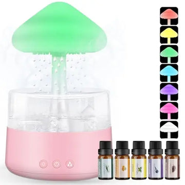 Rain Cloud Humidifier Water Drip with 5 Essential Oils, Cloud Diffuser with 7 Changing Colors Night Lights EvCZen Au supplements