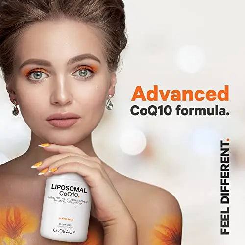 Codeage Liposomal CoQ10 Supplement - Vitamin E Isomers Tocopherols - 125mg Coenzy Codeage Au supplements