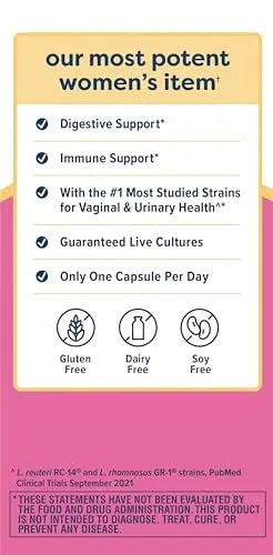 Renew Life Women's Probiotic Capsules, Supports Vaginal, Urinary, Digestive and Immune Renew Life Au supplements