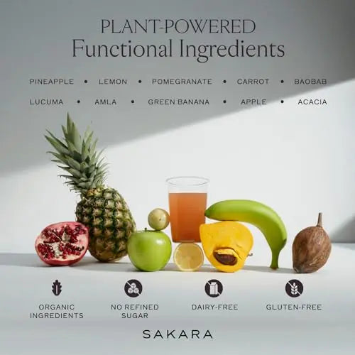 SAKARA Fiber Super Powder - Pineapple Flavor Prebiotic Fiber Powder, High Fiber SAKARA Au supplements