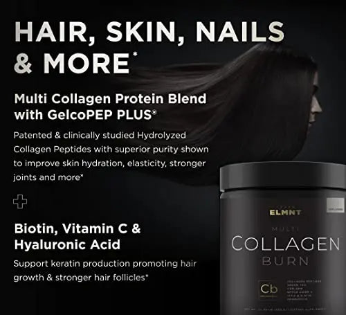 Super Collagen Burn - Premium Multi Collagen for Women w. ACV, Hyaluronic Acid, KSM66 TERRA ELMNT Au supplements