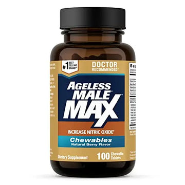 Ageless Male Max Chewable Nitric Oxide Booster Supplement for Men – High Potency New Vitality Au supplements