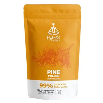 HYBRID HERBS - PINE POLLEN | 99% Cracked Cell Wall Powder | Highly Bioavailable Hybrid Herbs Au supplements