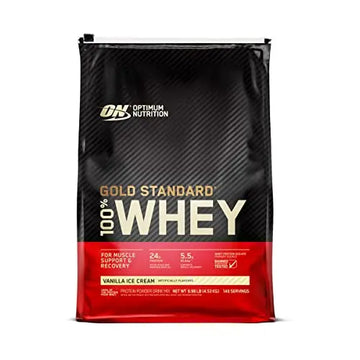 Optimum Nutrition Gold Standard 100% Whey Protein Powder, Vanilla Ice Cream, 10 Pound Optimum Nutrition Au supplements