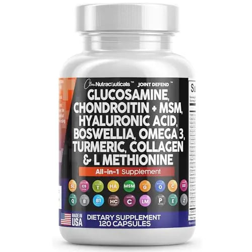 Clean Glucosamine Chondroitin MSM Turmeric Hyaluronic Acid Boswellia Clean Nutraceuticals Au supplements