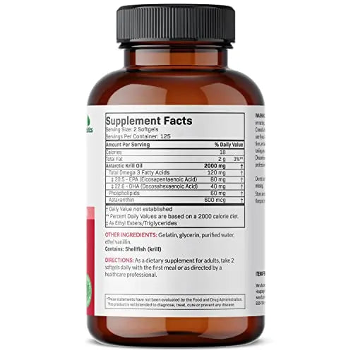 Futurebiotics Antarctic Krill Oil 2000mg with Astaxanthin, Omega-3s EPA, DHA and Phospho Futurebiotics Au supplements
