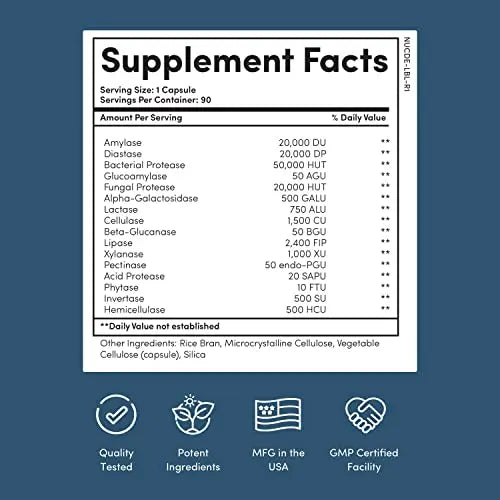 Nucific Digestive Enzyme Supplement to Support Digestion and Nutrient Bioavailability Nucific Au supplements
