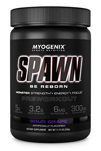 Myogenix Amino Energy Pre Workout Powder Spawn Sour Grape Flavored BCAAs Amino Myogenix Au supplements
