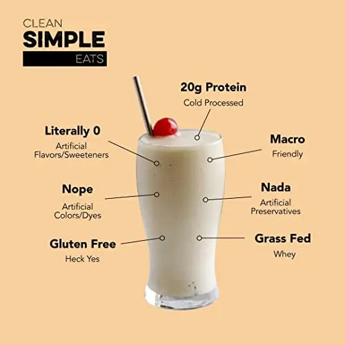 Clean Simple Eats Coconut Cream Whey Protein Powder, Natural Sweetened and Cold Clean Simple Eats Au supplements