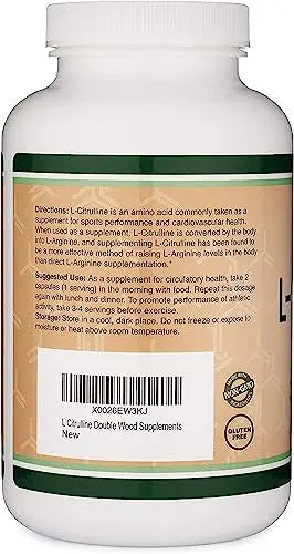 L Citrulline Capsules 1,200mg Per Serving, 210 Count (L-Citrulline Increases Levels Double Wood Supplements Au supplements