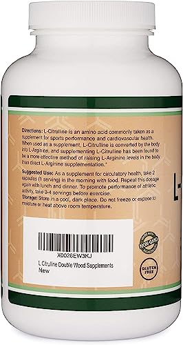 L Citrulline Capsules 1,200mg Per Serving, 210 Count (L-Citrulline Increases Levels Double Wood Supplements Au supplements