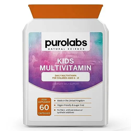 Kids Vitamins - Multivitamin for Kids with Calcium, Zinc, Iron, Vitamin C, B12, D3 and More Purolabs Au supplements