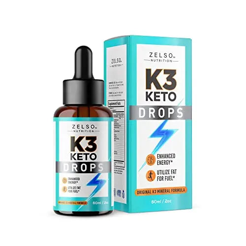 (2 Pack) K3 Keto Drops for Weight Loss - Fat Burner & Metabolism Booster | Advanced Keto ZELSO Au supplements