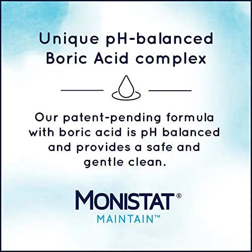 Monistat Boric Acid Feminine Cleanser, Fragrance Free Feminine Wash, 10 Fl Monistat Au supplements