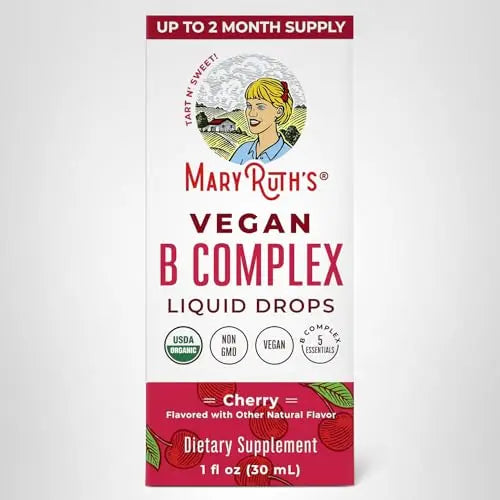 MaryRuth Organics Vitamin B Complex | B Vitamins Complex | Biotin | Vitamin B12 | Niacin | Folate | Metabolic Support Supplement | Vegan | USDA Organic MARYRUTH'S Au supplements