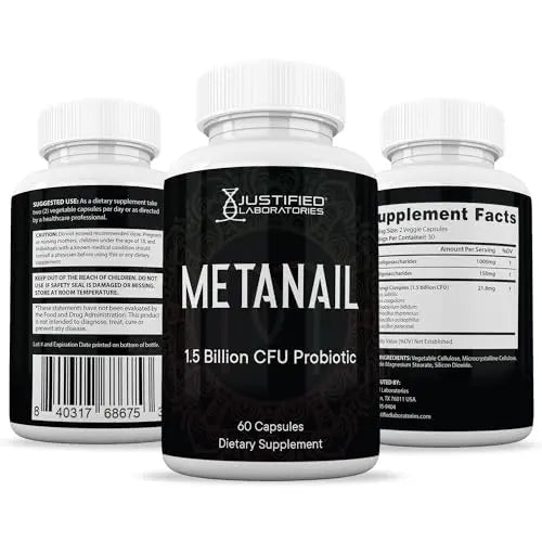 Justified Laboratories (2 Pack) Metanail 1.5 Billion CFU Probiotic Nail Support 120 Capsules Justified Laboratories Au supplements