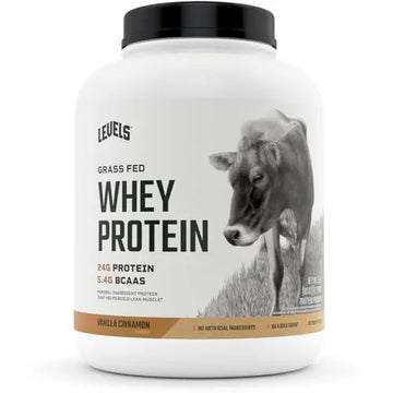 Levels Grass Fed 100% Whey Protein, No Hormones, Vanilla Cinnamon, 5LB Levels Nutrition Au supplements