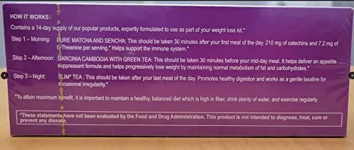 Hyleys 14 Day Weight Loss Tea - 42 Tea Bags (1 Pack), Detox Tea for Cleanse HYLEYS Au supplements