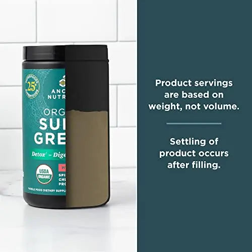 Ancient Nutrition Organic Watermelon Supergreens, 8.82 OZ Ancient Nutrition Au supplements