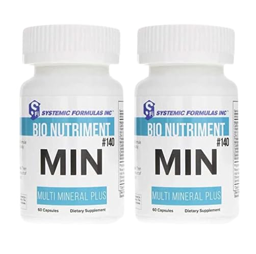 Systemic Formulas MIN Multi Mineral Plus - 60 Capsules (Pack of 2) Comprehensive Mineral Support for Wellness - Balanced Blend, Essential Nutrients Generic Au supplements