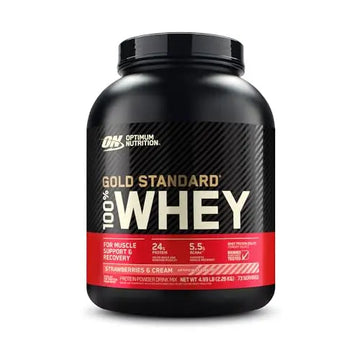 Optimum Nutrition Gold Standard 100% Whey Protein Powder, Strawberries & Cream Optimum Nutrition Au supplements