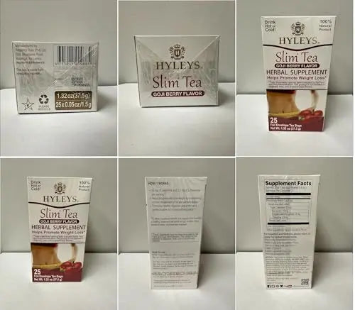 Hyleys Slim Tea Goji Berry Flavor - Weight Loss Herbal Supplement Cleanse and Detox Hyleys Tea Au supplements