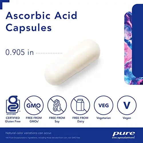 Pure Encapsulations Ascorbic Acid Capsules, 90 Capsules Pure Encapsulations Au supplements