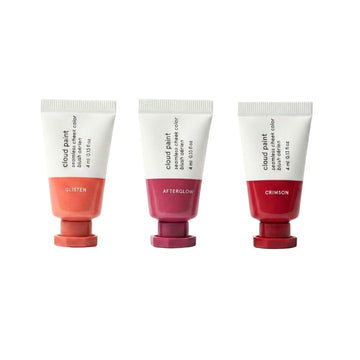 Glossier Mini Cloud Paint Blush Trio Holiday Gift Set: Crimson, Glisten & Afterglow Glossier Au supplements