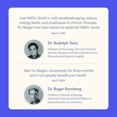 TRU NIAGEN - Patented Nicotinamide Riboside NAD+ Supplement. NR Supports TRU NIAGEN Au supplements