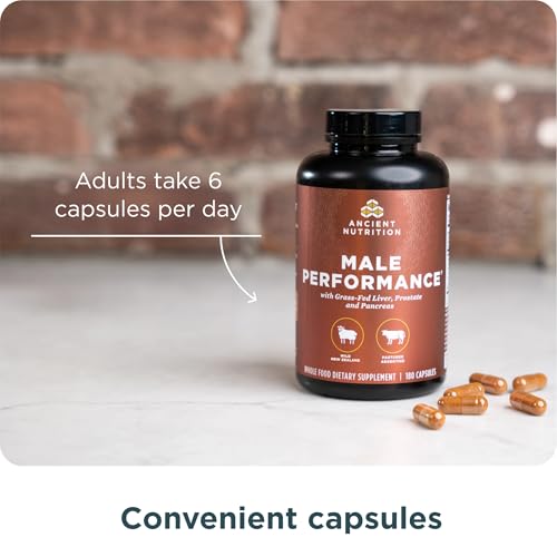 Ancient Nutrition Organ Supplements for Men, Grass-Fed and Wild Organ Complex Capsules, Liver, Prostate, Pancreas Supports Male Performance, Healthy Aging, 180 Ct Ancient Nutrition Au supplements