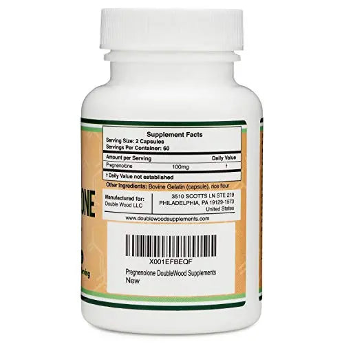 Pregnenolone 100mg per Serving (Converted to Progesterone to Boost Progesterone Double Wood Supplements Au supplements
