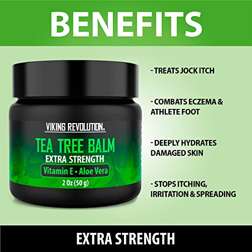Viking Revolution Tea Tree Oil Cream - Super Balm Athletes Foot Cream - for Eczema Viking Revolution Au supplements