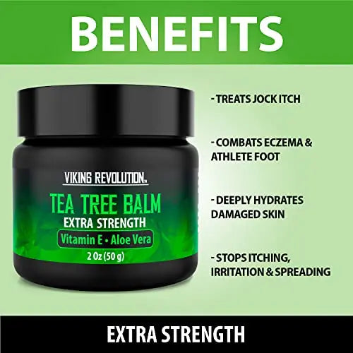 Viking Revolution Tea Tree Oil Cream - Super Balm Athletes Foot Cream - for Eczema Viking Revolution Au supplements