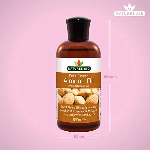 Natures Aid Almond Oil, Pure, Sweet Almond Oil, Massage Oil, Suited to Dry, Sensitive Skin natures aid Au supplements