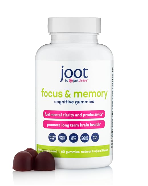 Just Thrive Focus & Memory Gummies – Nootropic Brain Supplement for Clarity, Concentration, Memory Support, & Energy – Citicoline, Lion’s Mane, Vitamin B12 & D3 Just Thrive Au supplements