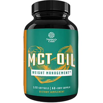 C8 MCT Coconut Oil Softgels - MCT Oil Keto Pills with Caprylic Acid Coconut Oil Natures Craft Au supplements