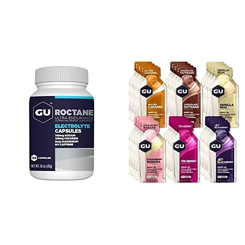 GU Energy Variety Pack, Roctance Ultra Endurance Electrolye Capsules GU Energy Au supplements