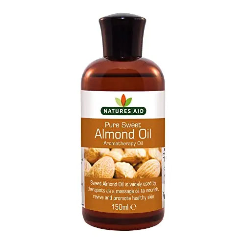 Natures Aid Almond Oil, Pure, Sweet Almond Oil, Massage Oil, Suited to Dry, Sensitive Skin natures aid Au supplements