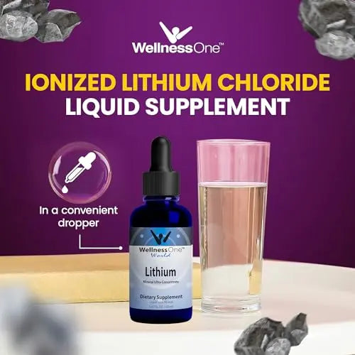 WellnessOne Liquid Lithium Supplements - Ionic Lithium Supplement Liquid WellnessOne Au supplements